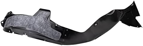 TRQ Front Right Inner Fender Liner Black Passenger Side