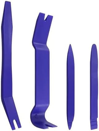 Plastic Auto Dismantle Tools Kit Car Radio Door Clip Panel Trim Dash Audio Removal Installer Pry Kit Refit Set(Blue 4pcs) by Unknown