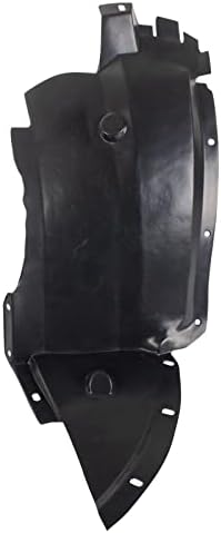TRQ Front Left Forward Inner Fender Liner Black Drivers Side