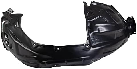 TRQ Front Left Inner Fender Liner Black Drivers Side