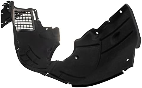 TRQ Front Right Inner Fender Liner Black Passenger Side