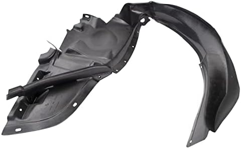 TRQ Front Right Inner Fender Liner Black Passenger Side