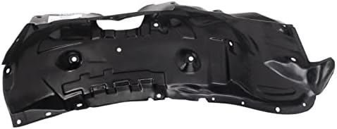 TRQ Front Right Inner Fender Liner Black Passenger Side