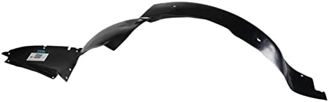 TRQ Front Right Inner Fender Liner Black Passenger Side
