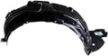 TRQ Front Right Inner Fender Liner Black Passenger Side