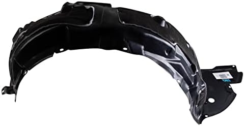 TRQ Front Right Inner Fender Liner Black Passenger Side