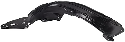 TRQ Front Left Inner Fender Liner Black Drivers Side