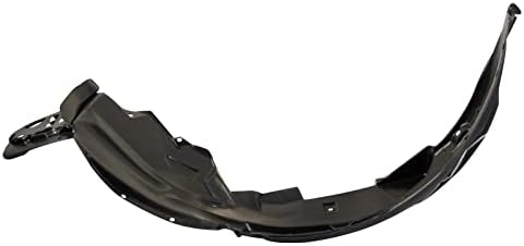 TRQ Front Right Inner Fender Liner Black Passenger Side