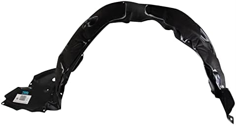 TRQ Front Right Inner Fender Liner Black Passenger Side