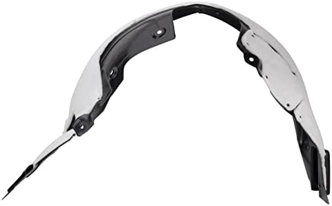 TRQ Front Right Inner Fender Liner Black Passenger Side