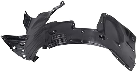 TRQ Front Right Inner Fender Liner Black Passenger Side