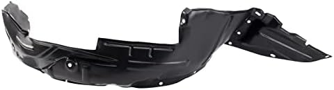TRQ Front Right Inner Fender Liner Black Passenger Side