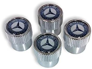 Mercedes Benz Genuine Q-6-40-8131 - Valve STEM CAPS, Blue Laurel Wreath