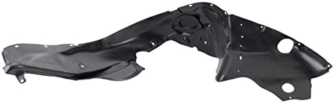 TRQ Front Right Inner Fender Liner Black Passenger Side
