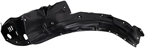 TRQ Front Right Inner Fender Liner Black Passenger Side
