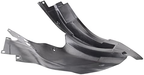 TRQ Front Left Rearward Inner Fender Liner Black Drivers Side