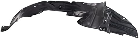 TRQ Front Right Inner Fender Liner Black Passenger Side