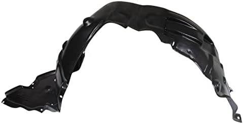 TRQ Front Right Inner Fender Liner Black Passenger Side