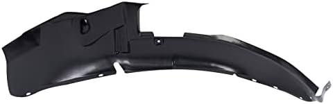 TRQ Front Right Inner Fender Liner Black Passenger Side