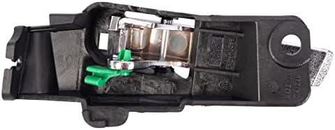 TRQ Front Right Interior Door Handle Black Housing with Chrome Lever
