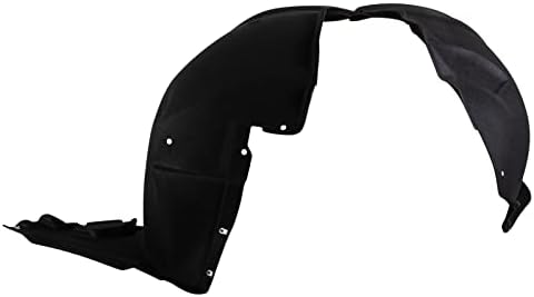 TRQ Front Right Inner Fender Liner Black Passenger Side