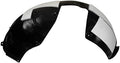 TRQ Front Right Inner Fender Liner Black Passenger Side