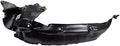 TRQ Front Left Inner Fender Liner Black Drivers Side
