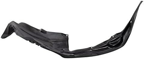 TRQ Front Right Inner Fender Liner Black Passenger Side