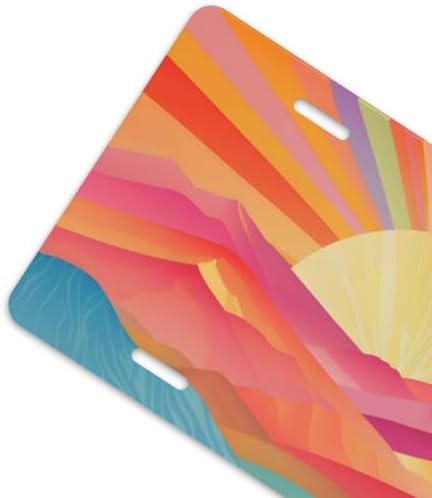 Boho Sunset Front License Plate 6" * 12" for Women