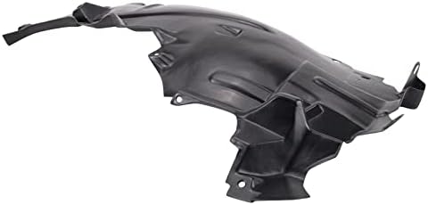 TRQ Front Right Rearward Inner Fender Liner Black Passenger Side