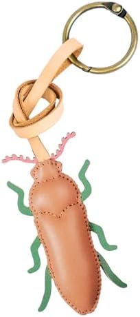Insects Leather Bag Charm - Unique Purse Charm Keychain for Backpacks