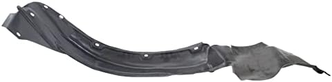 TRQ Front Right Inner Fender Liner Black Passenger Side