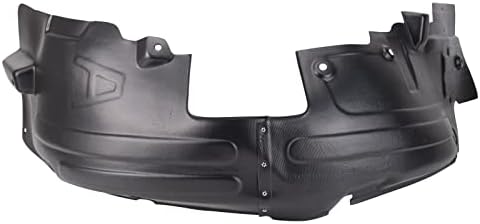 TRQ Front Right Inner Fender Liner Black Passenger Side