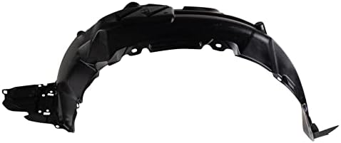 TRQ Front Left Inner Fender Liner Black Drivers Side