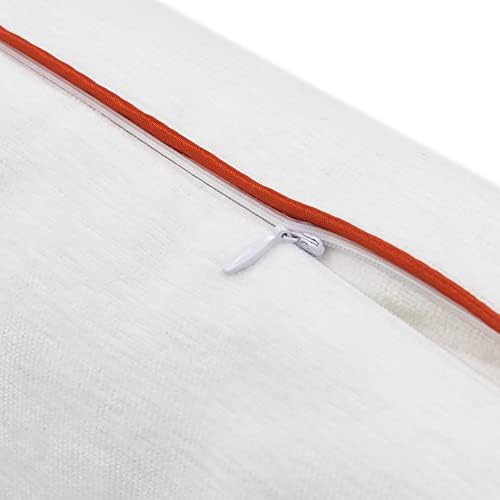 JWH Birds Accent Pillow Case Chenille Cushion Cover Decorative Pillowcase Animal Throw Pillow Cover for Couch Sofa Car Bed Chair Decor Sham 12x20 Inch White Orange - Image 6