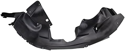 TRQ Front Right Inner Fender Liner Black Passenger Side