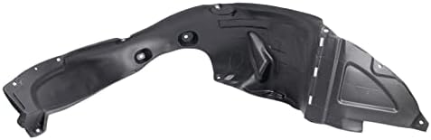 TRQ Front Right Inner Fender Liner Black Passenger Side