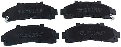 TRQ Front Brake Pads Ceramic Hardware