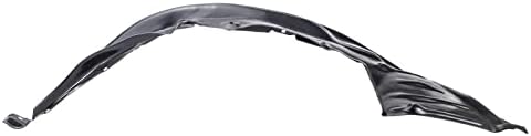 TRQ Front Left Rearward Inner Fender Liner Black Drivers Side
