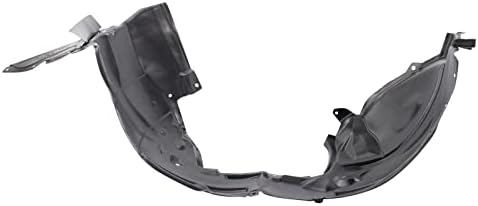 TRQ Front Right Inner Fender Liner Black Passenger Side