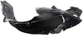 TRQ Front Right Inner Fender Liner Black Passenger Side