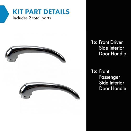 TRQ Front Interior Inside Door Handle Set LH & RH Sides