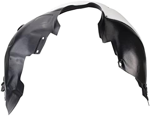 TRQ Front Right Inner Fender Liner Black Passenger Side