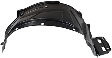 TRQ Front Right Inner Fender Liner Black Passenger Side
