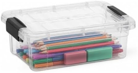 Superio 1.27 Quart Clear Plastic Storage Containers with Lids, Stackable Organizer Bins, BPA-Free Storage Boxes for Home, Office, Dorm & Classroom, 10 Pack by Superio