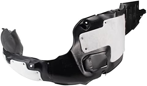 TRQ Front Right Inner Fender Liner Black Passenger Side