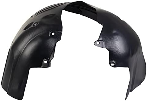 TRQ Front Right Inner Fender Liner Black Passenger Side