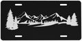 Mountains Forest Front License Plate 6" * 12" for Women