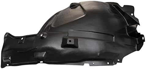TRQ Front Left Rearward Inner Fender Liner Black Drivers Side