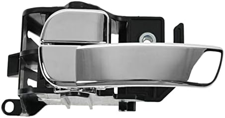 TRQ Gray & Chrome Interior Inner Door Handle Pair Set